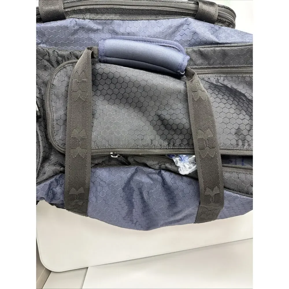 Under Armour Navy Blue Undeniable Medium Duffle Travel Gym Sports Bag Excellent